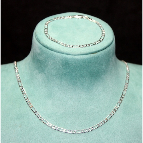 244 - Michael Kors sterling silver jewelled bracelet c/w 24