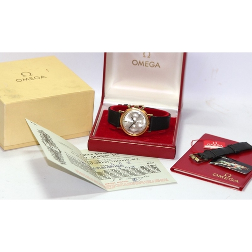 245A - Vintage Omega Seamaster gents manual wind chronograph. Super example which comes in working order, w... 