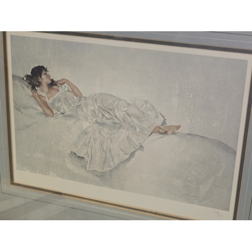 21 - A collection of of framed and glazed William Russell Flint furnishing prints to include an embossed ... 
