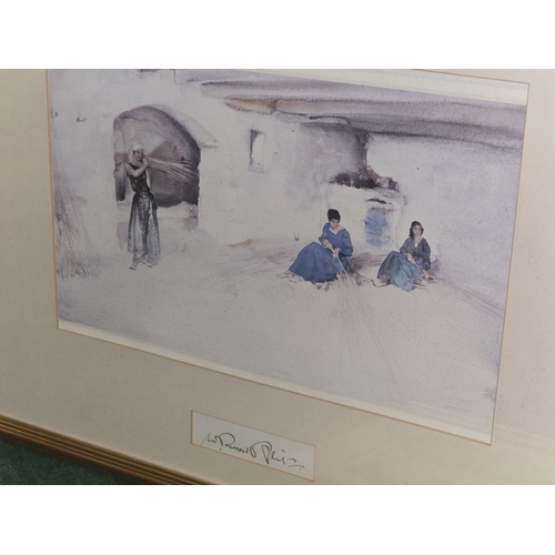 21 - A collection of of framed and glazed William Russell Flint furnishing prints to include an embossed ... 