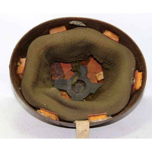 30 - British Army Mark II Paratrooper Helmet. Marked CWL 1972 to leather liner