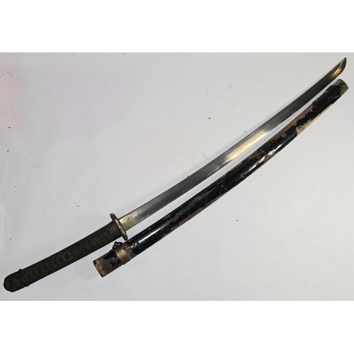 56 - A Japanese Shin Gunto imperial officers sword. Markings on tang identified as 