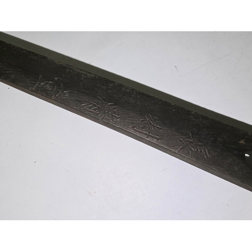 56 - A Japanese Shin Gunto imperial officers sword. Markings on tang identified as 