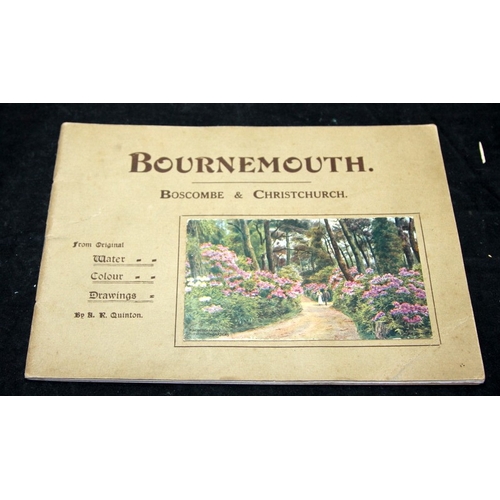 375 - Local interest 'Bournemouth Boscombe & Poole - From Original Water Colour Paintings' by AR Quinton c... 