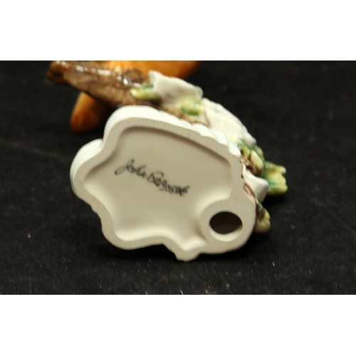 20 - Beswick large glossy kingfisher ref:2371 c/w a Beswick glossy kingfisher on a branch with blossom