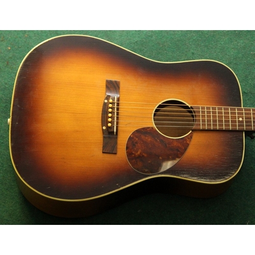 219 - Quality vintage 1960's Framus 'The Hawk' 6 string dreadnought acoustic guitar ref:5/96 EX. Good and ... 
