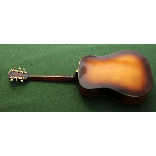 219 - Quality vintage 1960's Framus 'The Hawk' 6 string dreadnought acoustic guitar ref:5/96 EX. Good and ... 