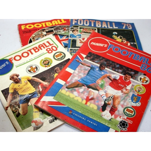 A collection of vintage Panini football sticker albums: World Cup '78 ...