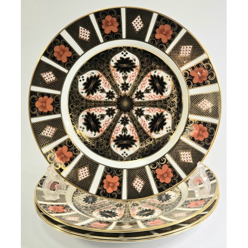 220 - Royal Crown Derby: Set of four 1128 Old Imari design XLI 10.5