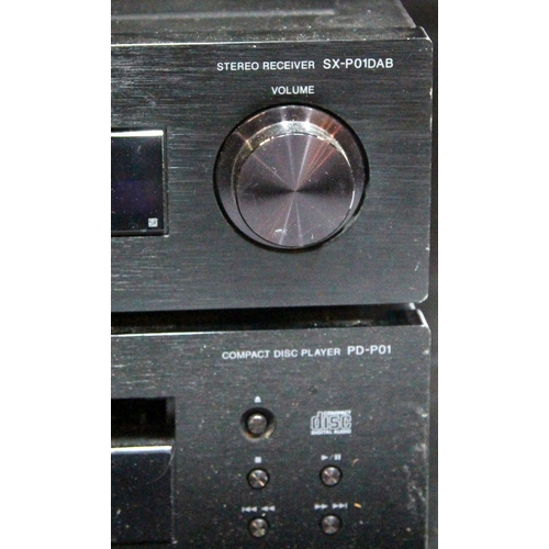 55 - Pioneer separates: Stereo receiver ref:SX-P01DAB c/w compact disc player PD-P01. Lot also includes a... 