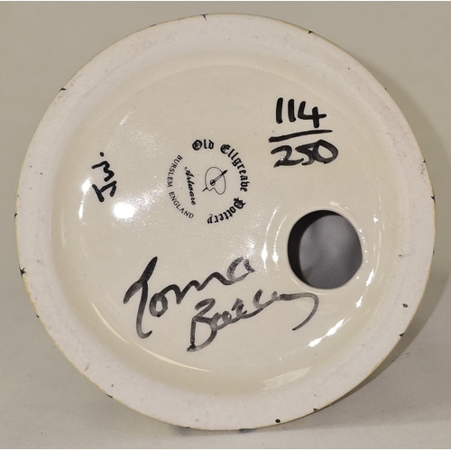 13 - Lorna Bailey Old Ellgreave Pottery limited edition 114/250 Spider (Arachnophobia) sugar sifter. Sign... 