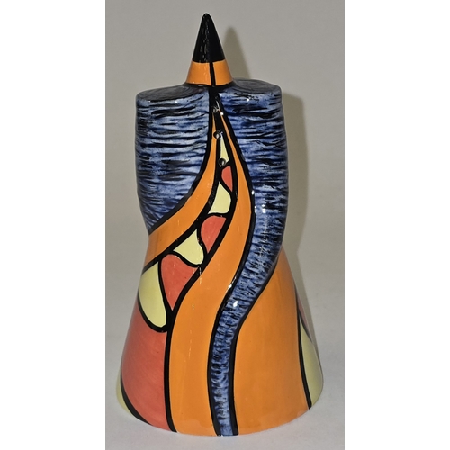 33 - Lorna Bailey Old Ellgreave Pottery 4th limited edition Twister sugar sifter. Signed and stamped to b... 