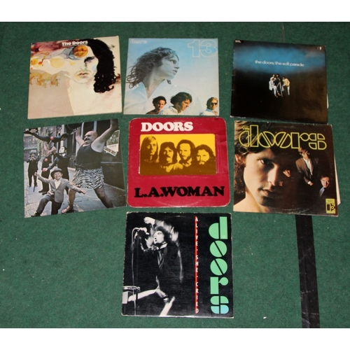 160 - The Doors - A collection of original vinyl LP's to include LA Woman (1st pressing, sleeve damaged an... 