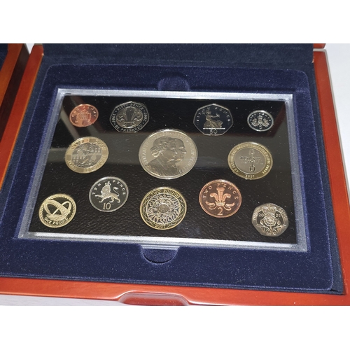 288 - The Royal Mint 2006 & 2007 executive proof coin collections cased.