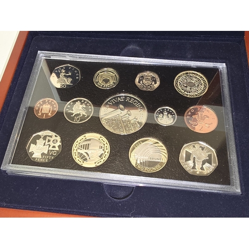 288 - The Royal Mint 2006 & 2007 executive proof coin collections cased.