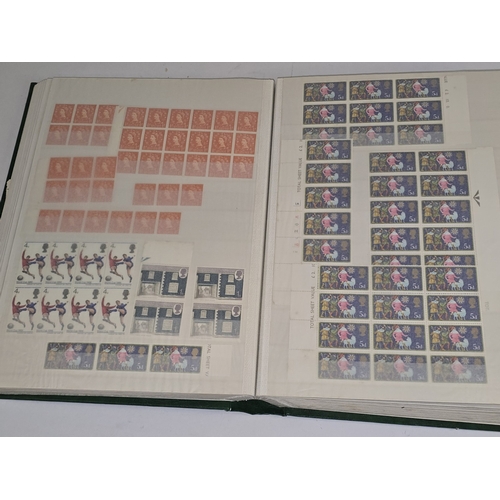 40 - A good collection of vintage stamps to include a large green stockbook of GB Mint Full/Part sheets t... 