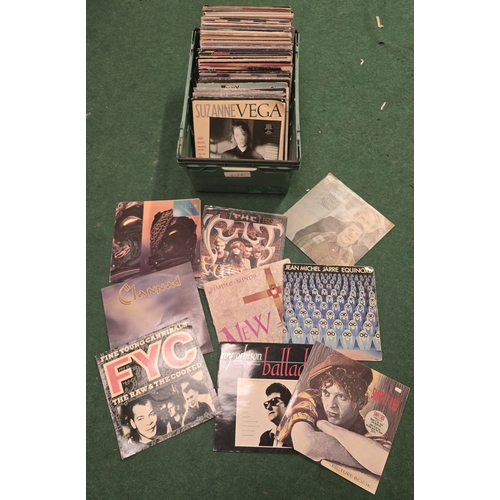 201 - A large collection of Pop/Rock vinyl LP records with some 12