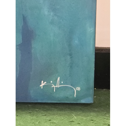 27 - Mike King: Contemporary art wave print 