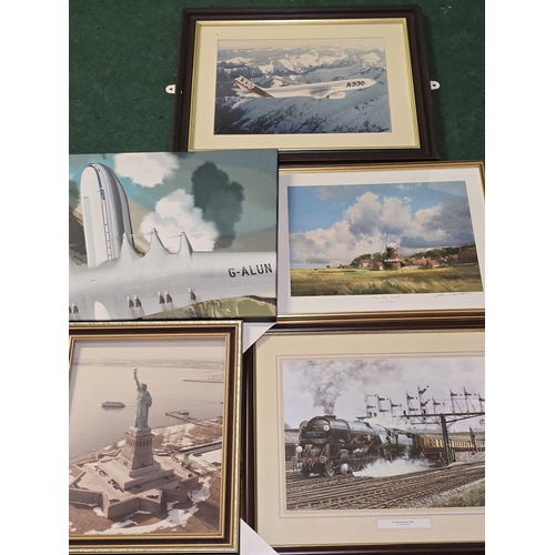 9 - A limited edition framed Skylark Tribute aviation print by Roy Grinnell , hand signed by 23 Naval an... 
