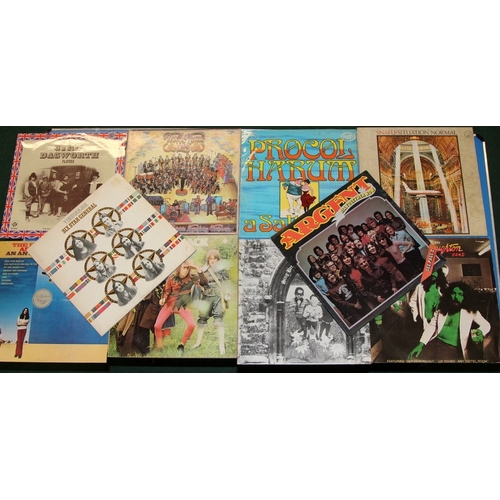 200 - British blues rock. A collection of vinyl LP's featuring bands such as Procul Harem, Chicken Shack, ... 
