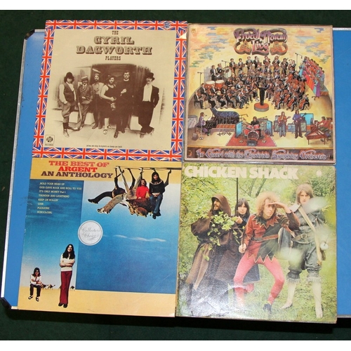 200 - British blues rock. A collection of vinyl LP's featuring bands such as Procul Harem, Chicken Shack, ... 