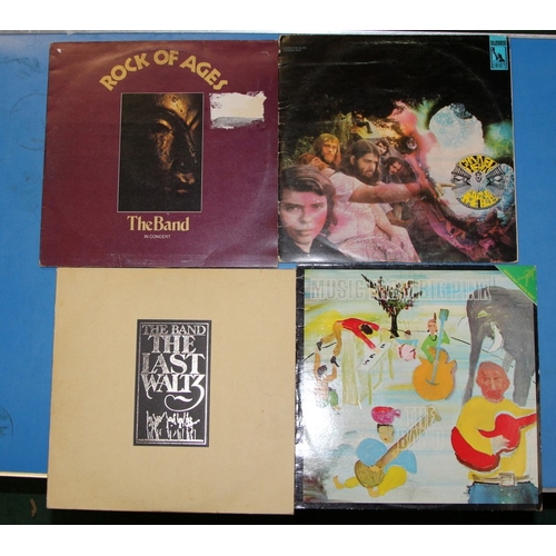 202 - American blues/rock. A collection of vintage vinyl LP's, includes acts such as Quicksilver, Hourglas... 