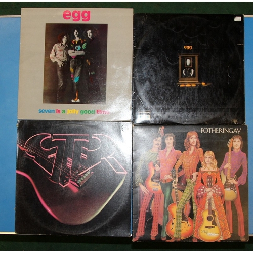203 - Prog/folk rock: A collection of vintage LP's by acts such as Barclay James Harvest, Egg, Camel,, Qui... 