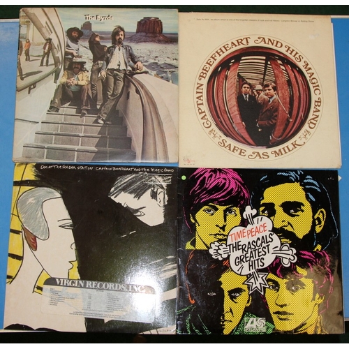 207 - American blues/rock. A collection of vintage vinyl LP's, includes acts such as Crazy Horse, Captain ... 