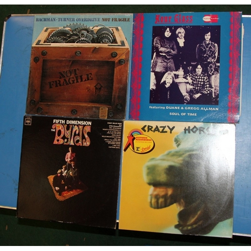 207 - American blues/rock. A collection of vintage vinyl LP's, includes acts such as Crazy Horse, Captain ... 