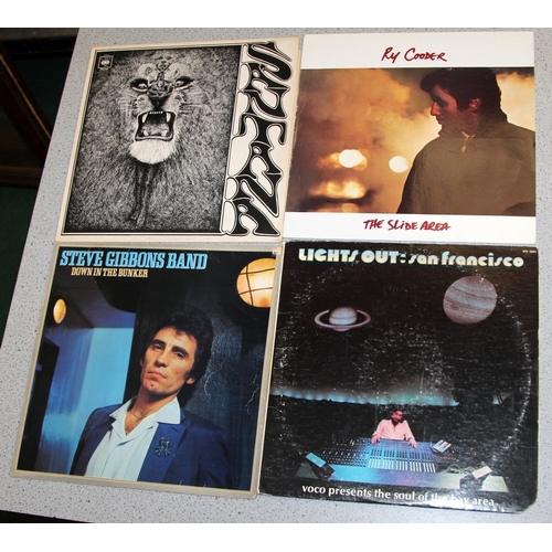 213 - American blues/prog/rock. A collection of vinyl LP's to include Ry Cooder, Brinsley Schwarz, Walker ... 