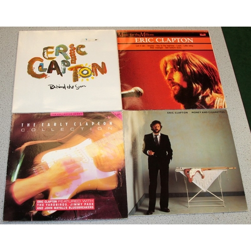 217 - Eric Clapton: A collection of original vinyl LP's including 461 Ocean Boulevard, August, Behind the ... 