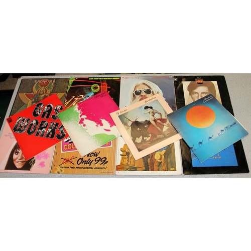 223 - American blues/prog/rock. A collection of vinyl LP's to include Leonard Cohen, Leon Russell, Kingfis... 