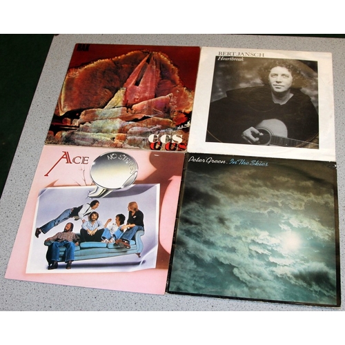 225 - British Blues/Prog/Rock: A collection of vinyl LP's to include Bert Jansch, Bad Company, Andy Fairwe... 
