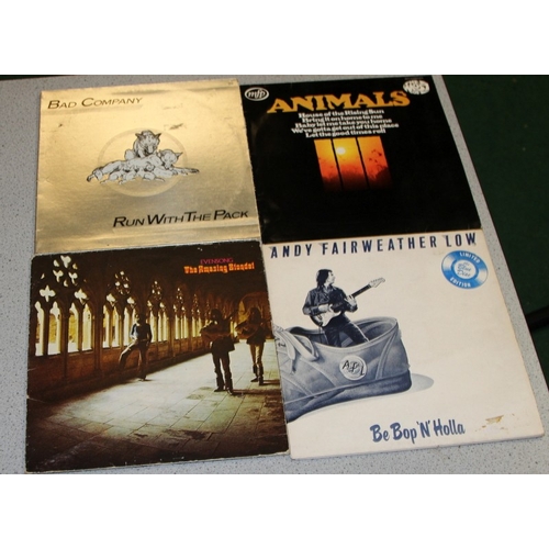 225 - British Blues/Prog/Rock: A collection of vinyl LP's to include Bert Jansch, Bad Company, Andy Fairwe... 