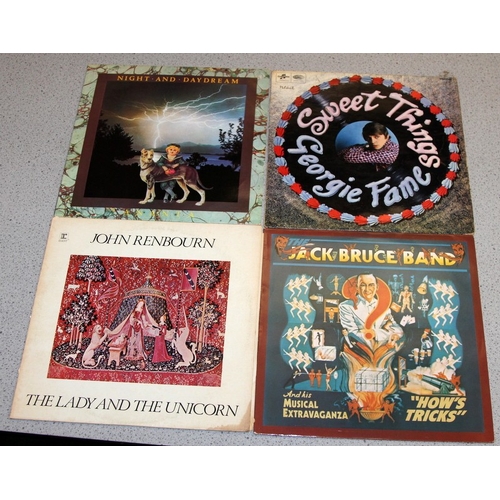 225 - British Blues/Prog/Rock: A collection of vinyl LP's to include Bert Jansch, Bad Company, Andy Fairwe... 