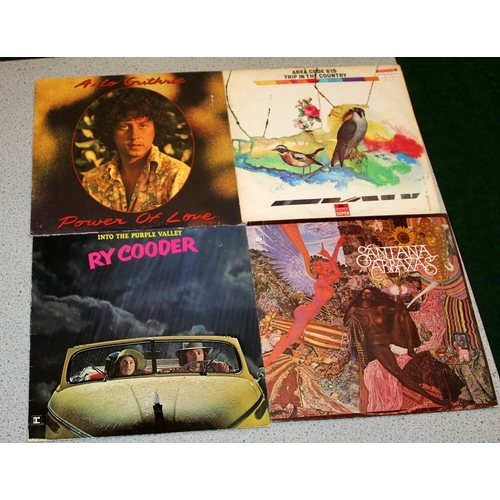 231 - A collection of American blues/prog/rock vinyl LP's to include The Band, Leo Kottke, Santana, Paul K... 