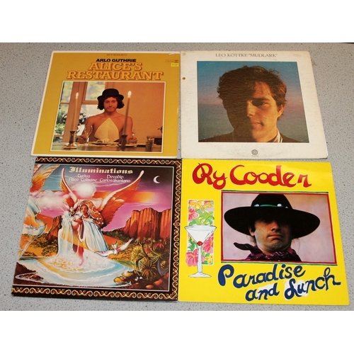 235 - A collection of American blues/prog/rock vinyl LP's to includeThe Cars, Blue Oyster Cult, Ry Cooder,... 