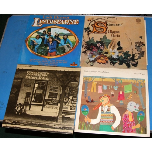 244 - British rock/blues/prog. A collection of vinyl LP's to include Faces, Lindisfarne, Magna Carta, Mike... 