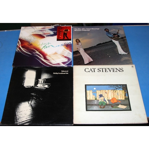 244 - British rock/blues/prog. A collection of vinyl LP's to include Faces, Lindisfarne, Magna Carta, Mike... 