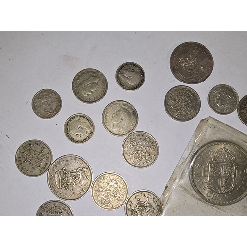 84 - A collection of various GB coinage so include a number of low denomination silver examples.