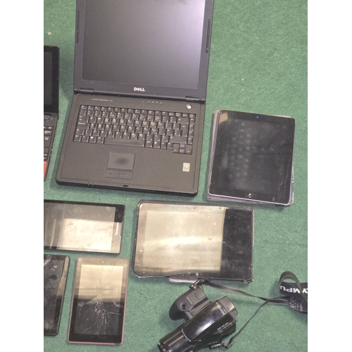 38 - Quantity of miscellaneous electricals to include laptops, tablets, cameras, Nintendo DS etc. All off... 