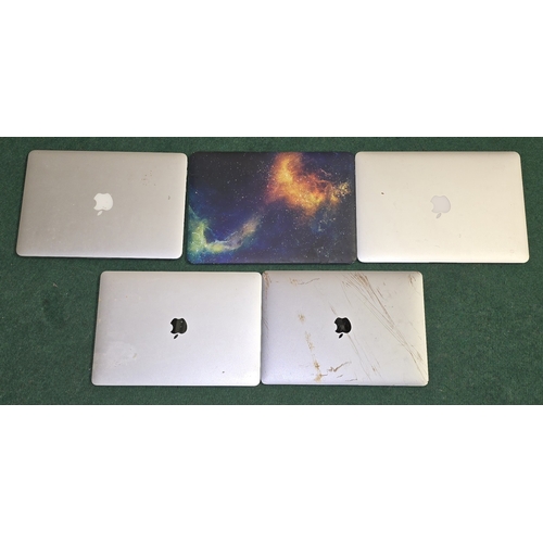 42 - A collection of various Apple MacBook computers to include A1932, A1708, A1502 and A1466 x2. Five in... 