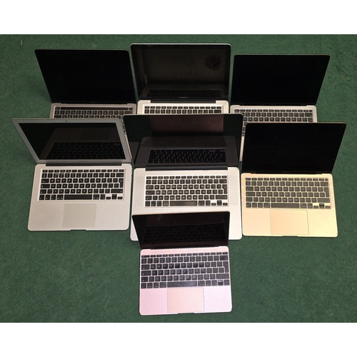 43 - A collection of various Apple MacBook computers to include A1398, A2337, A1534, A1466, A2179, A1706 ... 