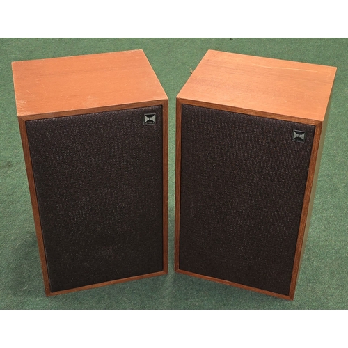 46 - A pair of vintage 1970's Heathkit AS-9520 Hi Fi bookshelf stereo loudspeakers.