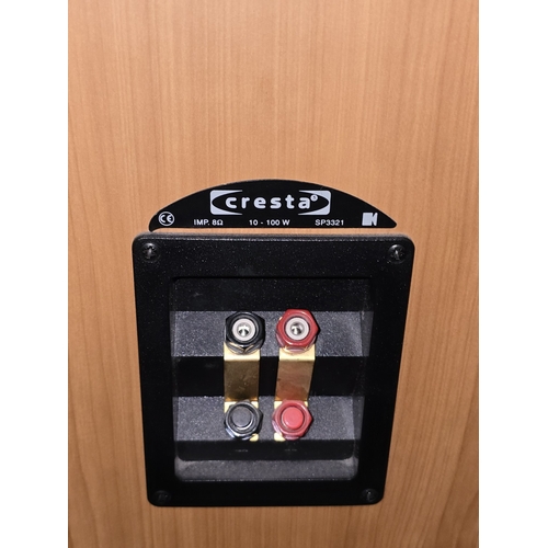 50 - A pair of KEF Cresta SP3321 floor standing loudspeakers. Offered untested.