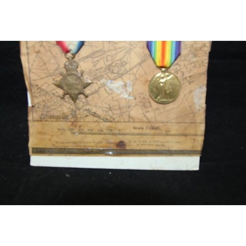92 - WWI KIA Medal Pair (missing War Medal) and Death Plaque / Penny For Alexander Brown, Kings Own Scott... 