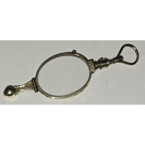 66 - Antique gold plated Pinz Nez spectacles.