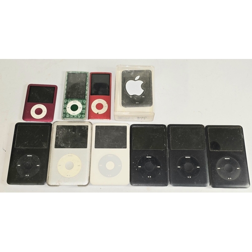 A collection of Apple iPod's. Total 10 in lot. Lot offered untested.