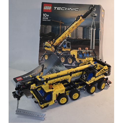 6 - A Lego Technic 42108 Mobile Crane set. Presented in built condition c/w box and instructions.