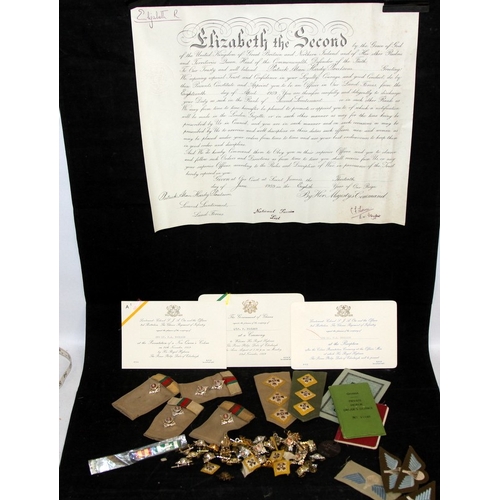 121 - Interesting collection of ephemera relating to the commissioning and service of 2nd Lt. Poulson, 3rd... 